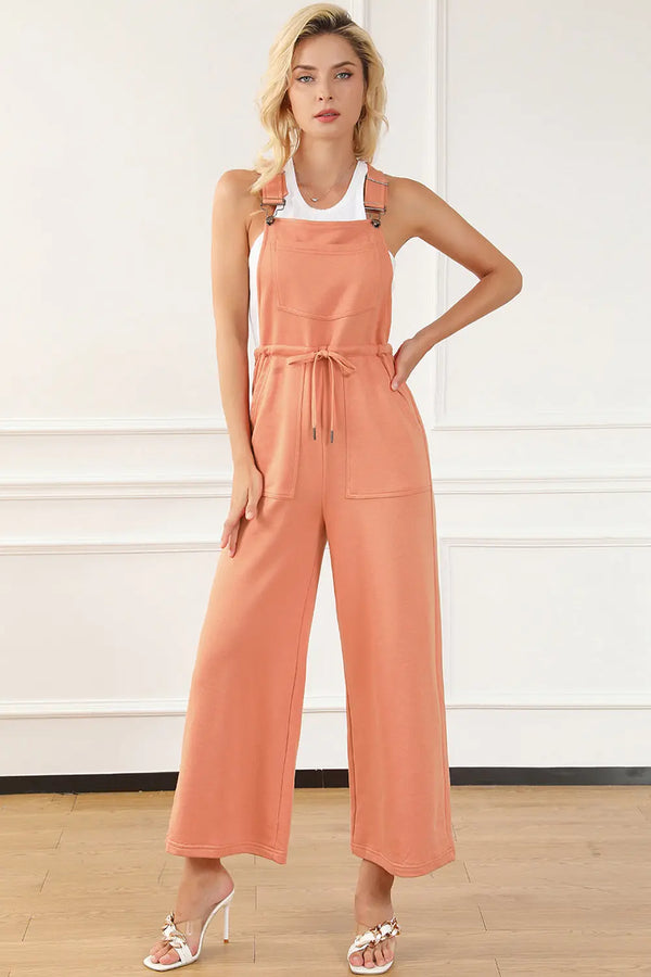 BazaarBey Drawstring Overalls with Pockets 