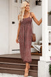 Printed Spaghetti Strap Jumpsuit Trendsi
