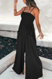 Spaghetti Strap Smocked Jumpsuit with Pockets Trendsi
