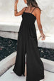 Spaghetti Strap Smocked Jumpsuit with Pockets Trendsi
