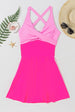 Crisscross V-Neck One-Piece Swimwear Trendsi