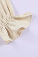 Smocked Long Flounce Sleeve Square Neck Jumpsuit Trendsi