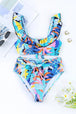 Ruffled Wide Strap Swim Top and Bottom Set Trendsi