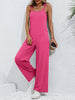 BazaarBey Tie-Shoulder Wide Leg Jumpsuit with Pockets 