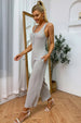 Sleeveless Straight Leg Jumpsuit Trendsi