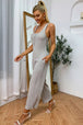 Sleeveless Straight Leg Jumpsuit Trendsi