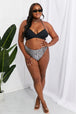 Swim Summer Splash Halter Bikini Set in Black Trendsi