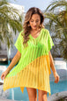 Slit  V-Neck Cover Up Trendsi