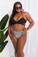  Swim Summer Splash Halter Bikini Set in Black Trendsi