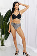  Swim Summer Splash Halter Bikini Set in Black Trendsi