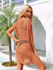 Side Slit Plunge Openwork Cover-Up Trendsi