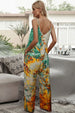 Tie-Dye Spaghetti Strap Jumpsuit with Pockets Trendsi