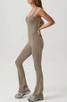 Square Neck Sleeveless Sports Jumpsuit Trendsi