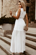 Slit Lace Detail V-Neck Dress -BazaarBey - www.shopbazaarbey.com