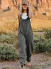   Sleeveless V-Neck Pocketed Jumpsuit Trendsi