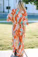 Tie-Dye Collared Wide Leg Jumpsuit Trendsi