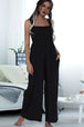 BazaarBey Square Neck Sleeveless Pocket Jumpsuit 