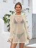 Slit Boat Neck Dropped Shoulder Cover-Up Trendsi
