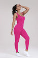 Wide Strap Sleeveless Active Jumpsuit Trendsi