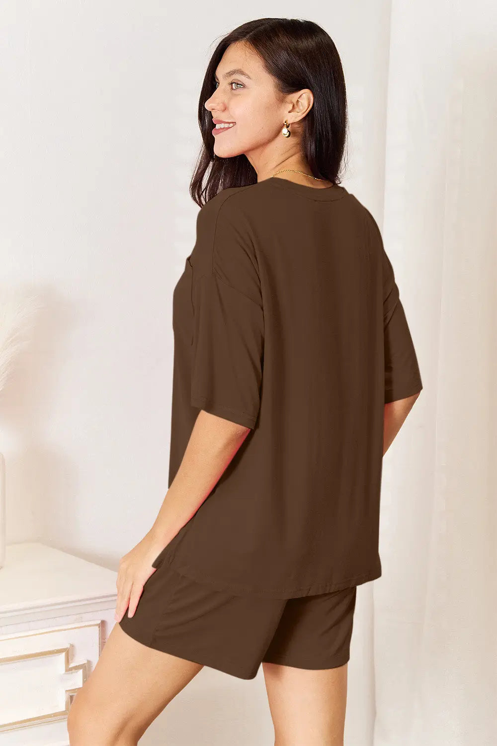   Soft Rayon Half Sleeve Top and Shorts Set Bazaarbey