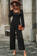 Sweetheart Neck Flounce Sleeve Jumpsuit Trendsi