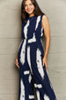 Printed Round Neck  Jumpsuit with Pockets Trendsi