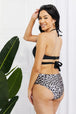  Swim Summer Splash Halter Bikini Set in Black Trendsi
