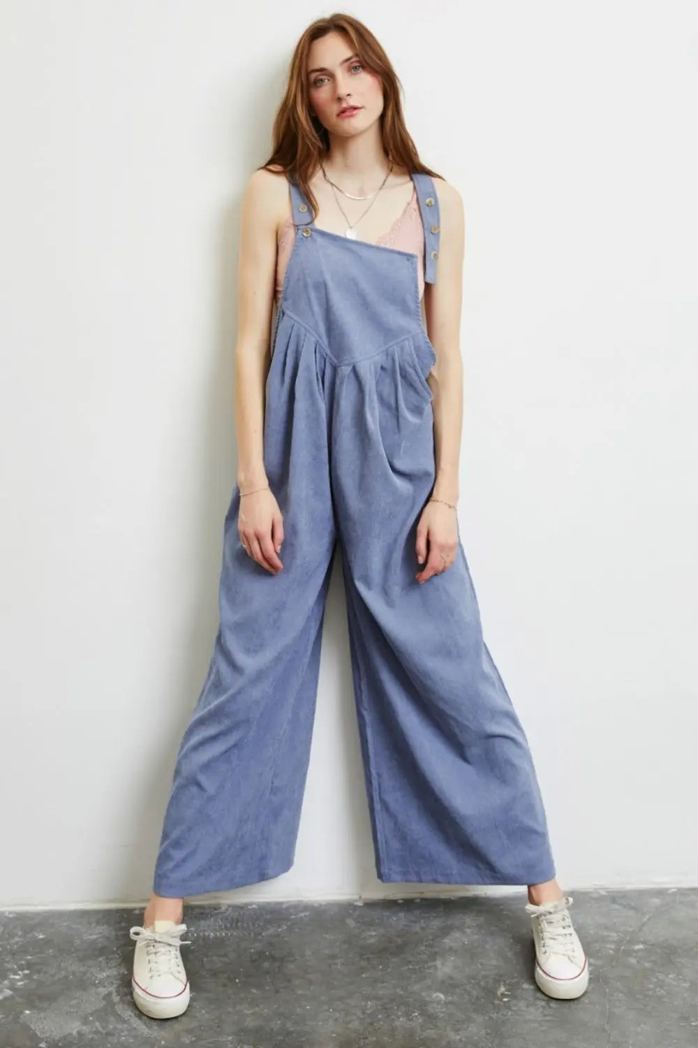   Wide Leg Overalls with Pockets Trendsi