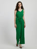  Tie Front Sleeveless Jumpsuit Trendsi