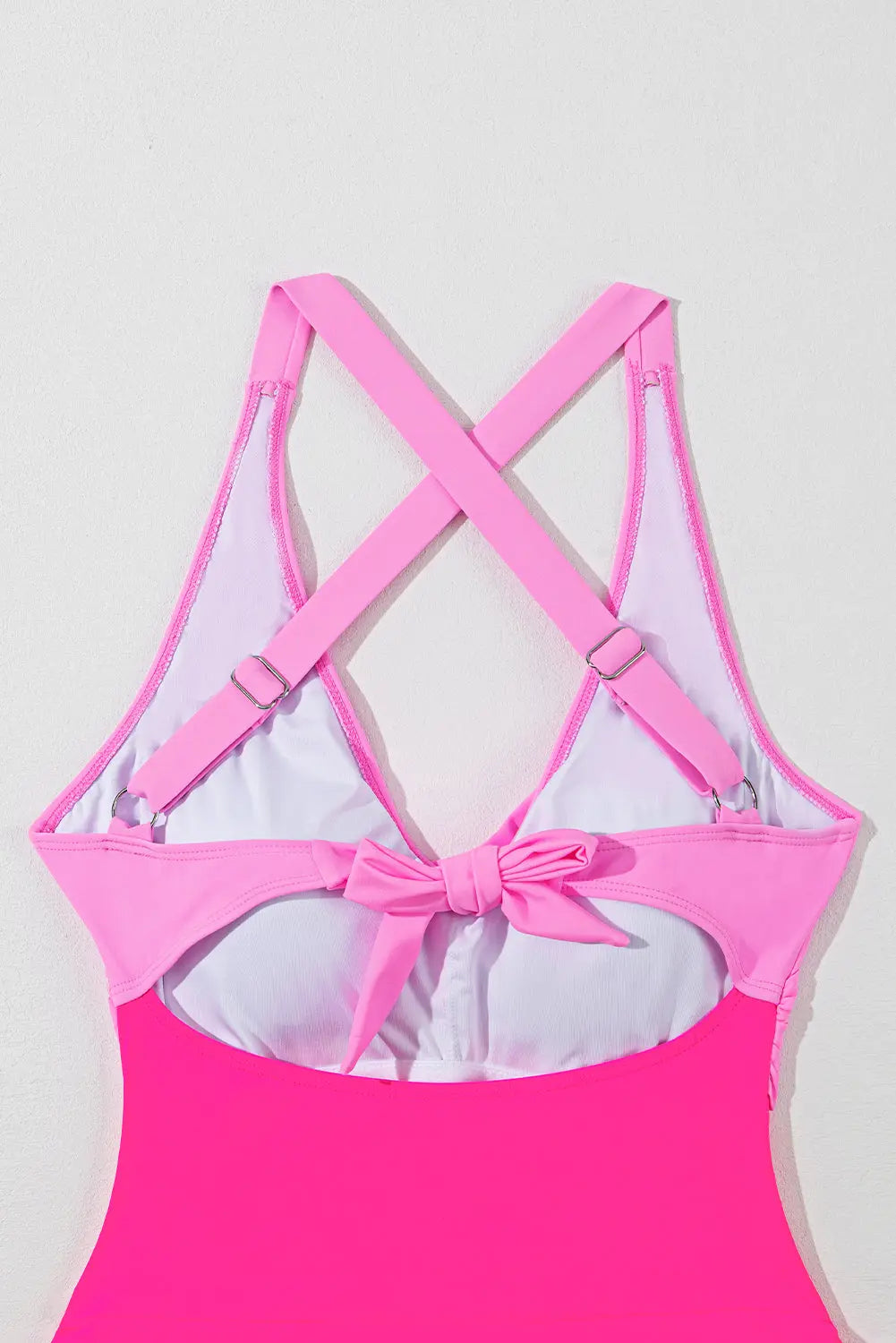 Crisscross V-Neck One-Piece Swimwear Trendsi