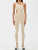  Asymmetrical Neck Active Jumpsuit Trendsi