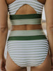 Striped Scoop Neck Wide Strap Swim Top and Bottom Set Trendsi
