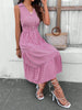 Striped  Sleeveless Midi Dress -BazaarBey - www.shopbazaarbey.com