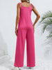 Tie-Shoulder Wide Leg Jumpsuit with Pockets Trendsi