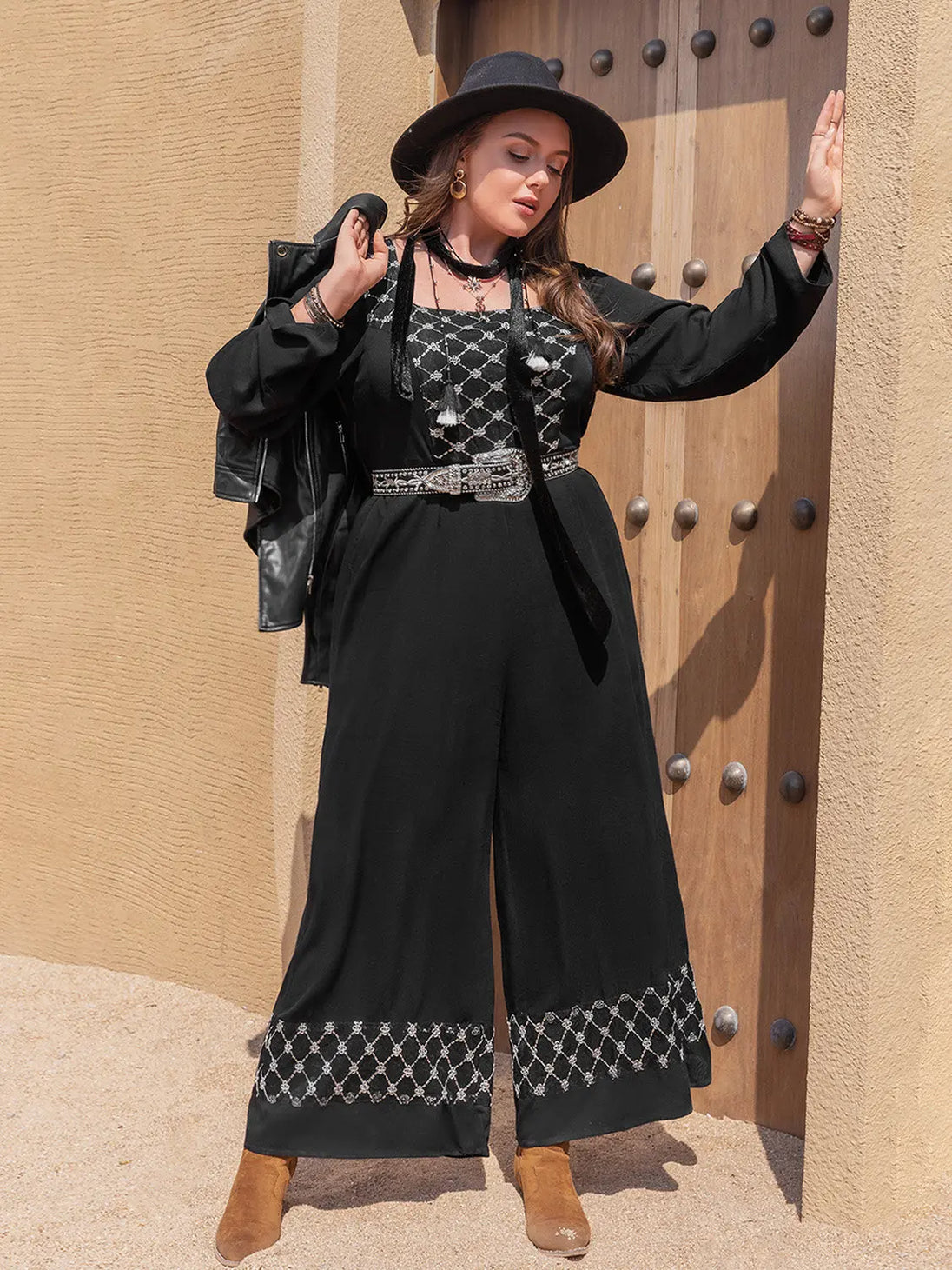  Square Neck Jumpsuit Trendsi