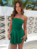 Ruched Layered Tube Mini Dress -BazaarBey - www.shopbazaarbey.com