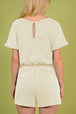 Round Neck Short Sleeve Romper with Pockets Trendsi