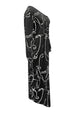 Printed Single Shoulder Lantern Sleeve Maxi Dress -BazaarBey - www.shopbazaarbey.com