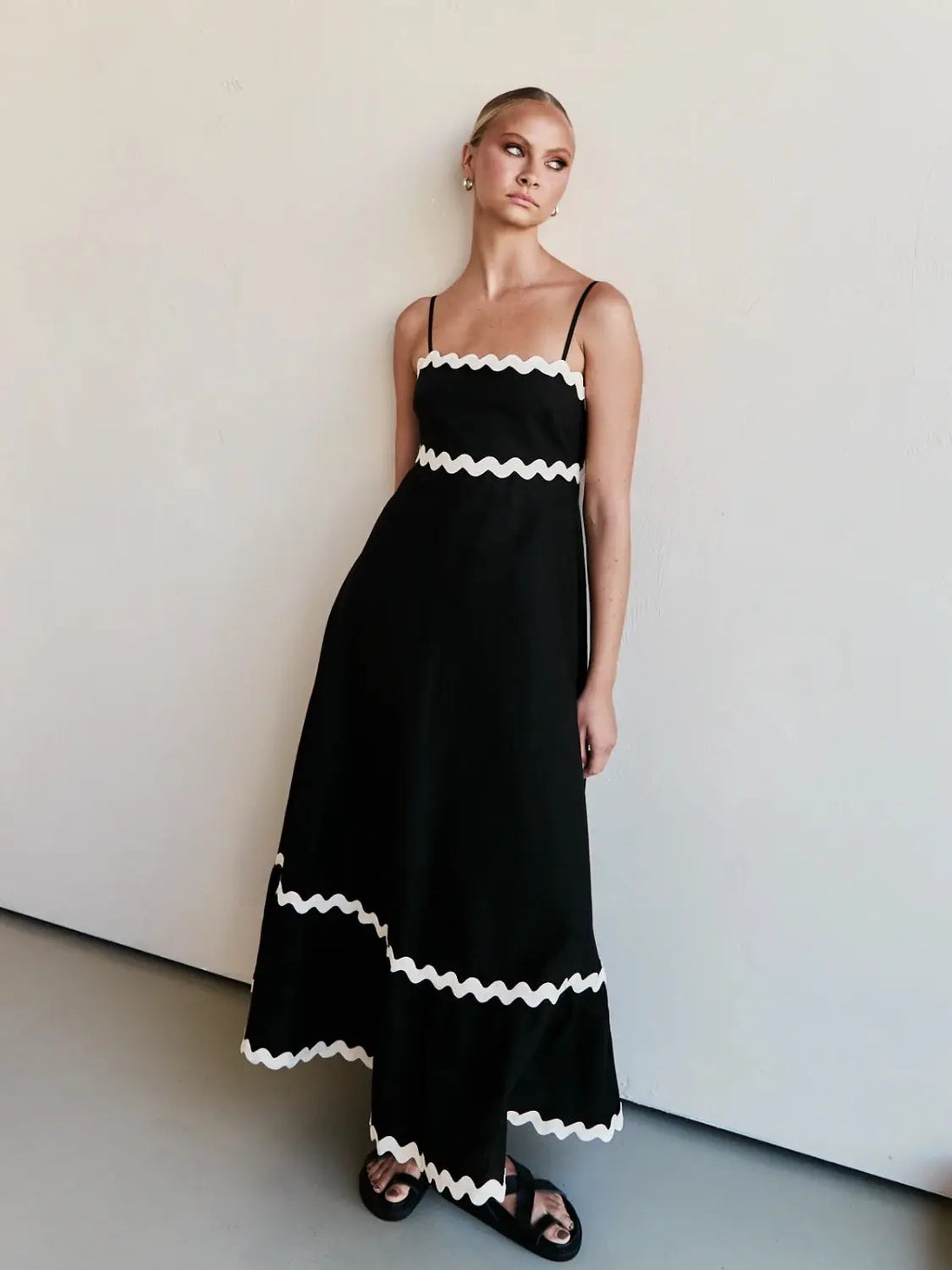 Spaghetti Strap Maxi Dress -BazaarBey - www.shopbazaarbey.com