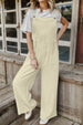  Wide Leg Front Pocket Jumpsuit Trendsi