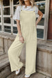  Wide Leg Front Pocket Jumpsuit Trendsi