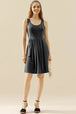  Full Size Round Neck Ruched Sleeveless Dress with Pockets -BazaarBey - www.shopbazaarbey.com