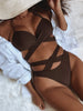 Crisscross Halter Neck Bikini Set Trendsi
