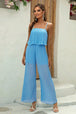 BazaarBey Spaghetti Strap Wide Leg Jumpsuit 