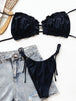 Frill Trill Halter Neck Bikini Set Trendsi
