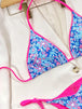 Floral Halter Neck Tie Side Bikini Set Trendsi