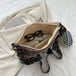 Printed Tassel Detail Crossbody Bag with Small Purse Trendsi