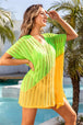 Slit  V-Neck Cover Up Trendsi