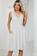 Pocketed V-Neck Wide Strap Dress -BazaarBey - www.shopbazaarbey.com