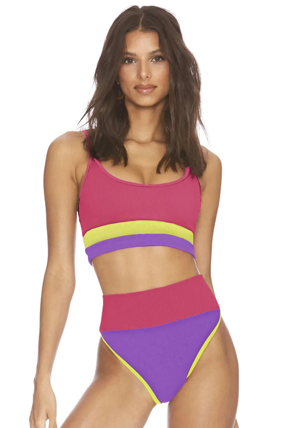  Spaghetti Strap Two-Piece Swim Set Trendsi
